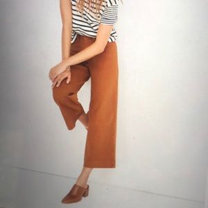NWT Madewell Emmett Wide-Leg Crop Pants Sz 25